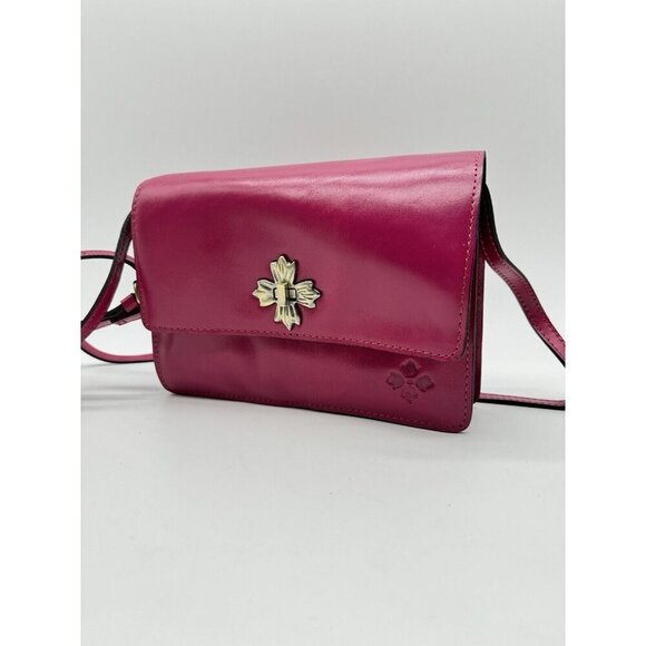 Patricia Nash Consilina  Vintage Distressed Crossbody Bag - Fuchsia - Picture 5 of 10